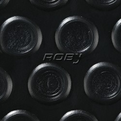 Tapis Pastillé PVC Noir - Épaisseur 3mm Rouleau de 10m L.140cm