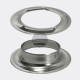 200 OEILLETS ROND 25MM LAITON NICKELÉ DIAMÈTRE INTÉRIEUR 25MM