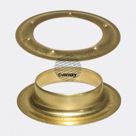 100 OEILLETS ROND 40MM LAITON DIAMÈTRE INTÉRIEUR 40MM