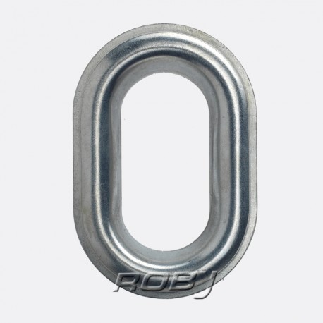BOÎTE 100 OEILLETS TIR OVALE 41X21MM ACIER ZINGUÉ BOÎTE 100 OEILLETS TIR OVALE 41X21MM ACIER ZINGUÉ