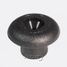 10 BOUTONS TAUD PLASTIQUE NOIR DIAMÈTRE 19MM HAUTEUR 13MM
