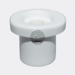 10 BOUTONS TAUD PLASTIQUE BLANC DIAMÈTRE 10X14MM HAUTEUR 12MM