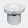 10 BOUTONS TAUD PLASTIQUE BLANC DIAMÈTRE 10X14MM HAUTEUR 12MM
