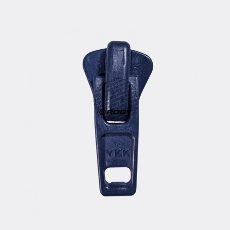 10 CURSEURS 9MM SIMPLE TIRETTE PLASTIQUE NAVY YKK