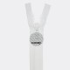 YKK 9MM SÉPARABLE SIMPLE TIRETTE PLASTIQUE BLANC 50CM