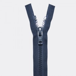 YKK 9MM SÉPARABLE SIMPLE TIRETTE PLASTIQUE NAVY 100CM