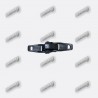 10 CURSEURS 6MM DOUBLE TIRETTE PLASTIQUE NOIR YKK