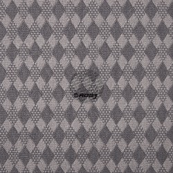 TISSU LOSANGE GRIS  L.140CM