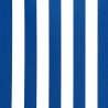 TOILE DOCRIL RAYURES ÉGALES BLEU/BLANC L.120CM