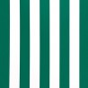 TOILE DOCRIL RAYURES ÉGALES VERT/BLANC L.120CM