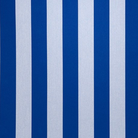 TOILE DOCRIL RAYURES ÉGALES BLEU/JEAN L.120CM