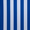 TOILE DOCRIL RAYURES ÉGALES BLEU/JEAN L.120CM