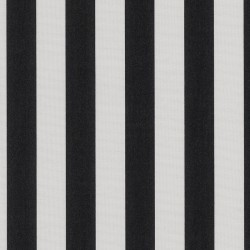 SUNBRELLA OUTDOOR/INDOOR STRIPE BLACK L.137CM