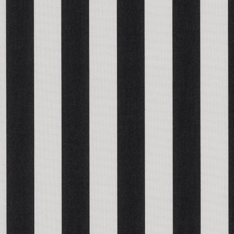 SUNBRELLA OUTDOOR/INDOOR STRIPE BLACK L.137CM