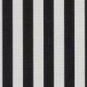 SUNBRELLA OUTDOOR/INDOOR STRIPE BLACK L.137CM
